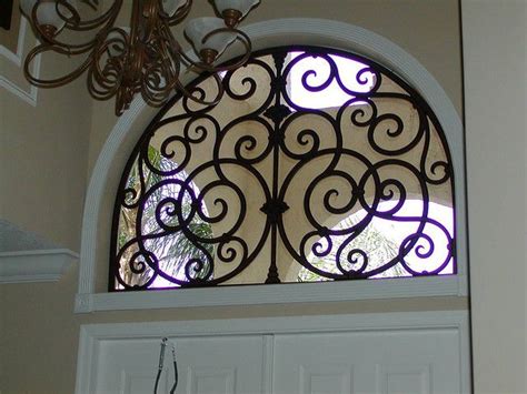 Faux Wrought Iron Arched Window Insert Arched Window Coverings