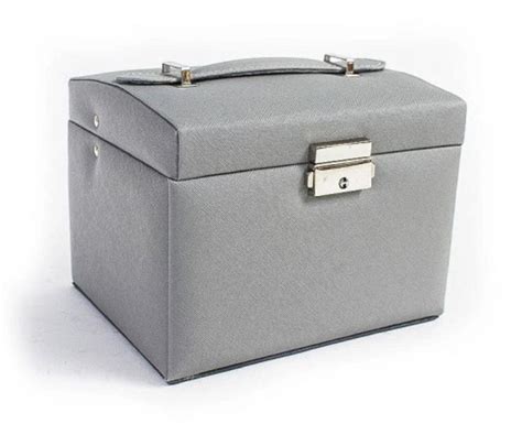 Luxury Grey Jewellery Leatherette Box Multipurpose Jewellery Etsy