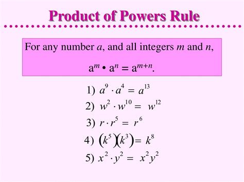 Ppt 81 Multiplication Properties Of Exponents Powerpoint