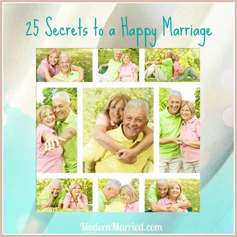 Secrets To A Happy Marriage