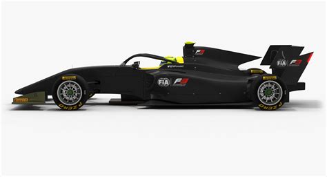 Formula 3 Dallara F3 Season 2019 Race Car 3d Model 89 Obj Max Fbx
