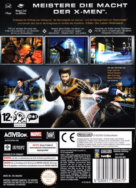 X Men The Official Game Images Launchbox Games Database