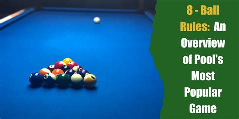 Eight Ball 101 Learn The Rules For 8 Ball Pool Bar Games 101