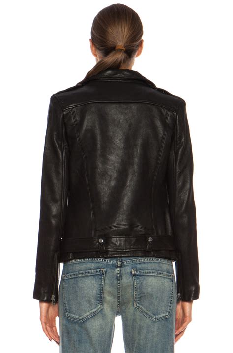 Iro Jamie Leather Jacket In Black Lyst