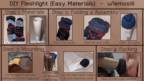 Diy Fleshlight Instructions No Lube Home Materials Easy To Make