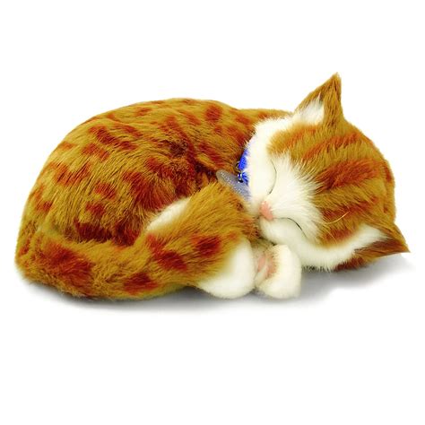 We just discovered them and they are darling! Perfect Petzzz Breathing & Sleeping Toy Kitten - Orange Tabby