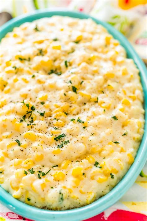 Cheesy Corn Is A Delicious Side Dish Made In The Crockpot With Corn Cheddar Cheese Butter