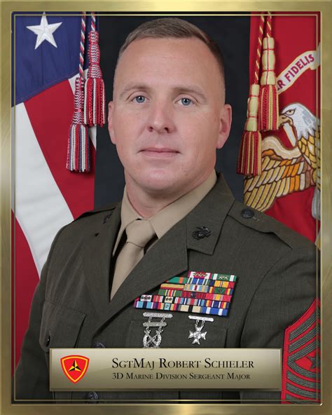 Sergeant Major Robert Schieler 3rd Marine Division Biography