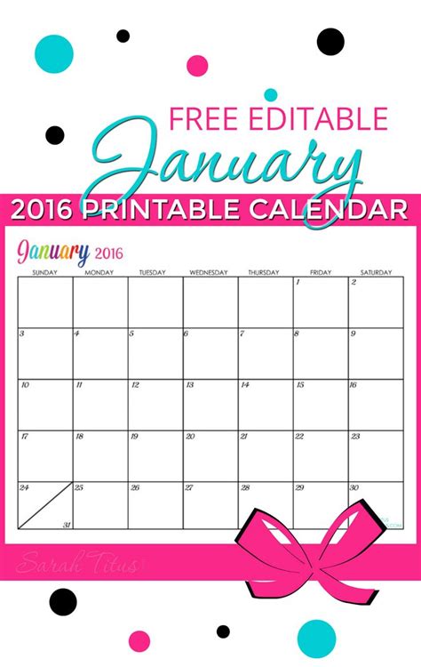 Editable Printable Calendar Editable Calendar Template 2021