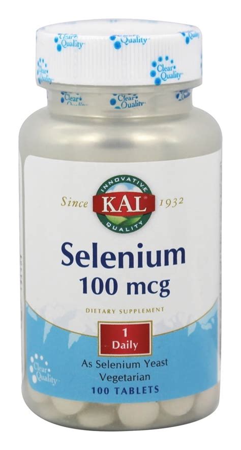 Kal Selenium 100 Mcg 100 Tablets