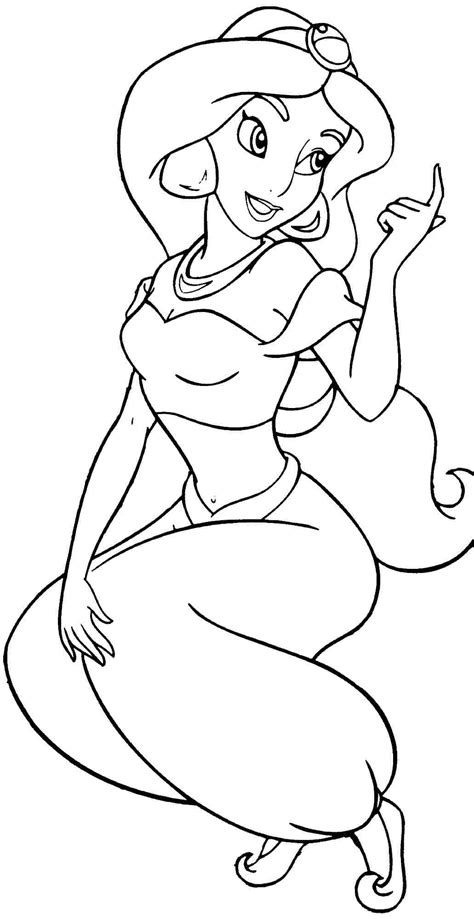 Feel free to print and color from the best 35+ disney princess jasmine coloring pages at getcolorings.com. Printable Princess Jasmine Coloring Pages - Coloring Home