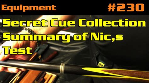 Equipment Secret Cue Collection Summary Of Nics Test Youtube