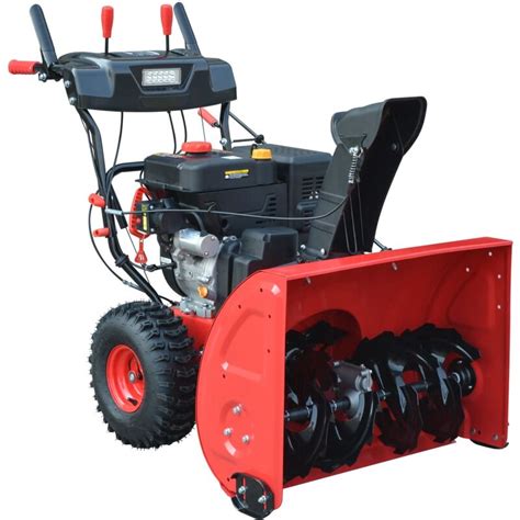 Yardmax 24 In Self Propelled Gas 212 Cc Two Stage Snow Blower With