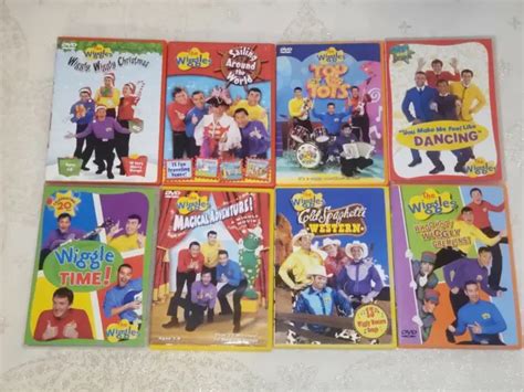 The Wiggles Dvd Lot Of 8 Wiggly Christmas Childrens Songs Sing And