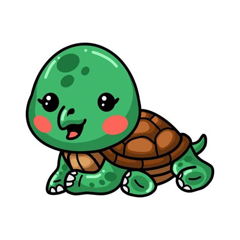 Cute Baby Turtle Cartoon Laying Down 9877279 Vector Art At Vecteezy