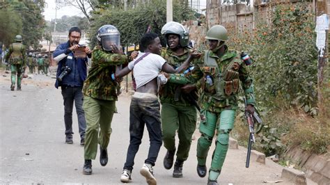 Two Killed Hundreds Arrested At Anti Government Protests In Kenya