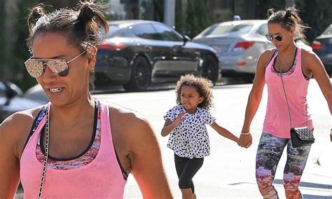 Mel B Is Pretty In Pink As She Steps Out With Skipping Daughter Madison
