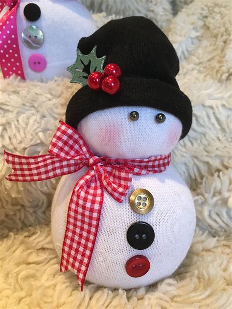 Sock Snowman They Are Fun And Easy To Make I Love Them ️ Snowman Crafts Diy Snowman Crafts