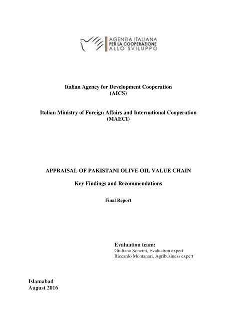 PDF Italian Agency For Development Cooperation AICS Italian