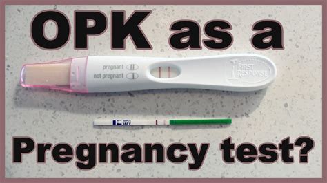 Can You Use An Opk As A Pregnancy Test Youtube