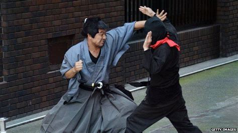 Japan Sightseeing Tour With Samurai And Ninja Fights Bbc News