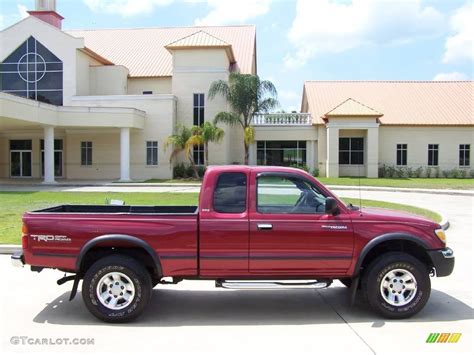 2000 Sunfire Red Pearl Toyota Tacoma V6 Prerunner Extended Cab