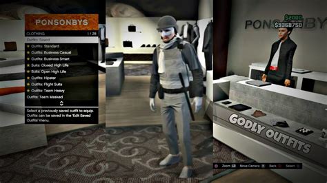 Gta5 Online Male Tryhard Outfits Ps3 Youtube