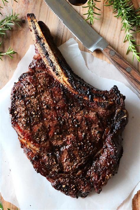 Cowboy Steak Recipe Bone In Ribeye The Anthony Kitchen Recipe Grilled