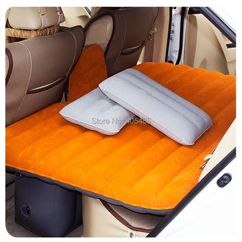 12v Pump Inflatable Mattress Car Back Seat Cover Air Mattress Travel Bed Portable Inflatable