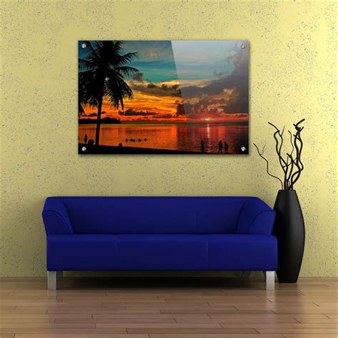 Acrylic Wall Art Glossy Lobby Display Contemporary Corporate Graphics