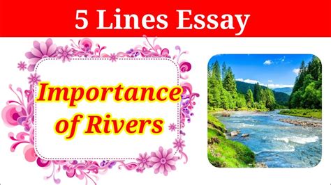 5 Lines On Importance Of Rivers In English Importance Of River
