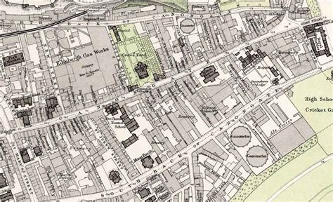 Maps Of Edinburgh Old Town 1891 Royal Mile East