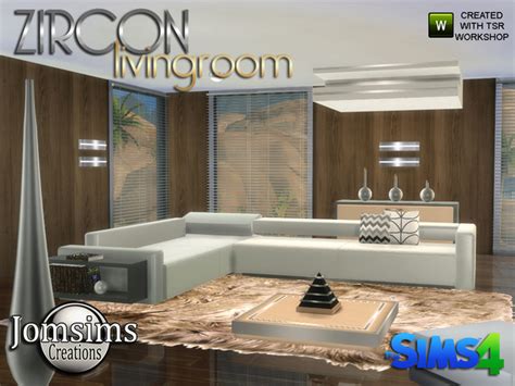 My Sims 4 Blog Zircon Modern Living Room By Jomsims