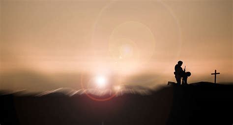 Soldier Kneeling In Prayer Stock Photos Pictures And Royalty Free Images