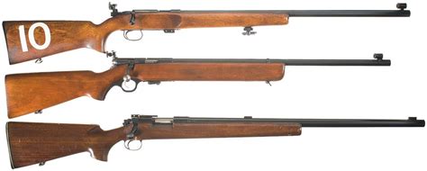 Three Us 22 Caliber Training Rifles A Remington 541 Training Rifle With Cmp Box