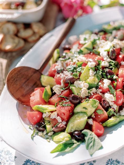Watermelon Chopped Greek Salad Is A Delicious No Cook Summer Dinner