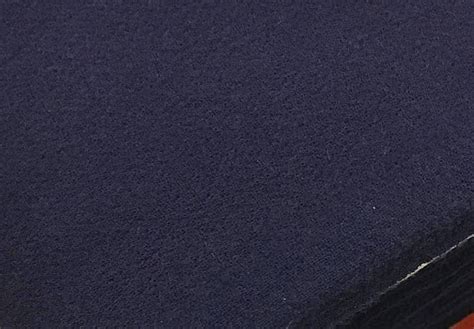 Wool Double Crepe Fabric Navy Blue Stretch Dressmaking Material Pure