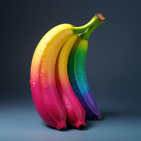 Premium Photo Rainbow Banana