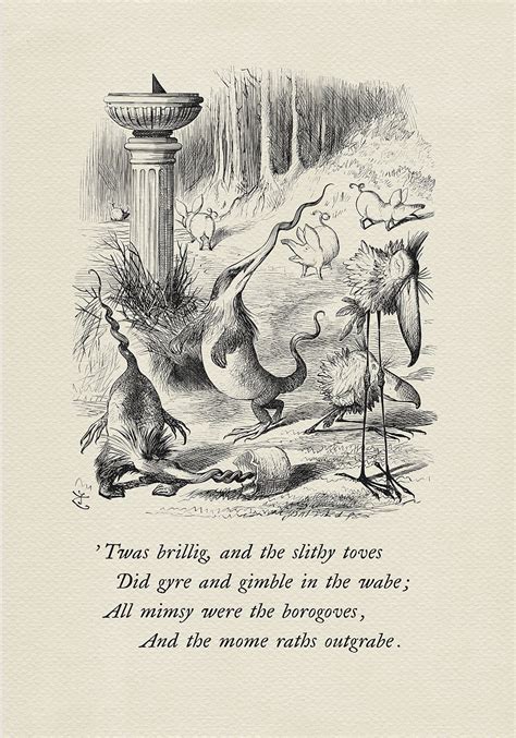 The Borogoves Toves And The Raths Quote Alice In Wonderland