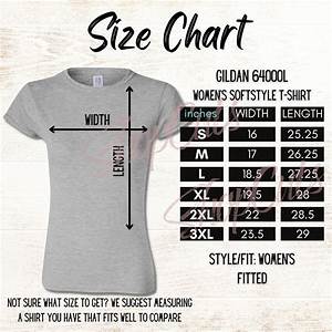 Gildan 64000l Size Chart Gildan Womens Softstyle T Shirt Size Chart