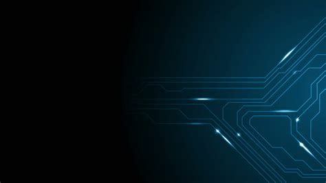 Blue Tech Circuit Board Technology Animated Background