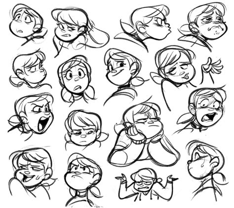 Human Face Drawing Drawing Cartoon Characters Gesture Drawing
