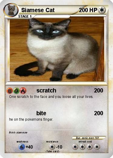 Pokémon Siamese Cat 2 2 Scratch My Pokemon Card