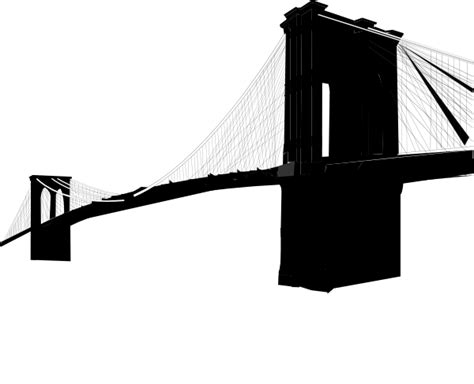 Brooklyn Bridge Only Clip Art at Clker.com - vector clip art online png image
