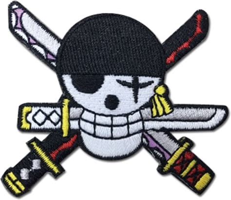 One Piece Roronoa Zoro Skull Logo Patch