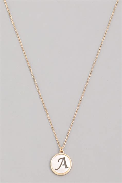 Price and other details may vary based on product size and color. GOLD Alphabet A Pendant Necklace - Necklaces