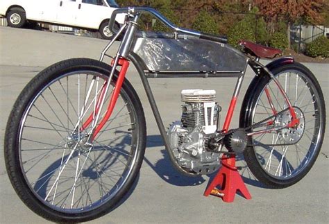 Homemade Board Track Racer With A 5hp Briggs Engine Powered Bicycle
