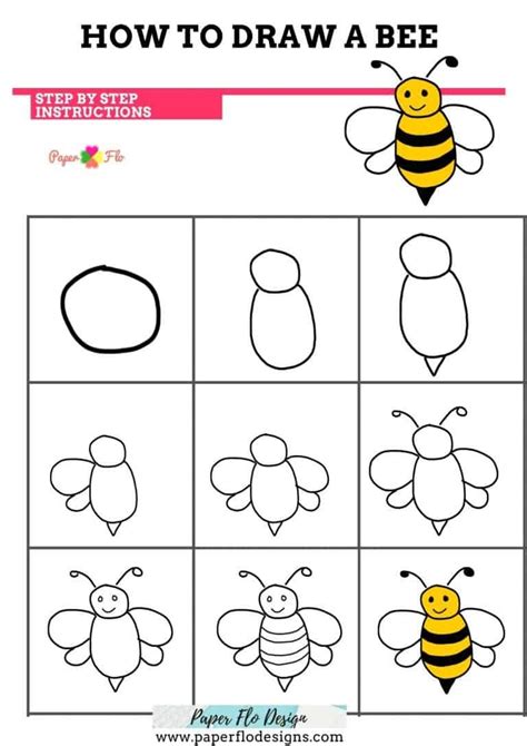 How To Draw A Bee Artofit