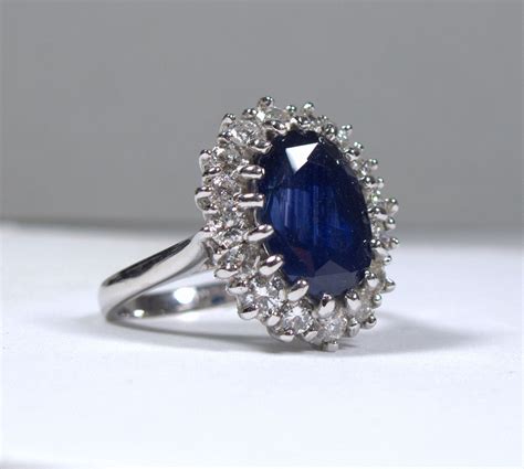 On Hold Princess Diana Ring 50 Carat Midnight Blue Ceylon Sapphire
