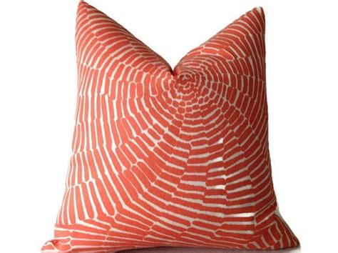 Schumacher Trina Turk Sonriza Pillow Cover In Orange Orange Outdoor